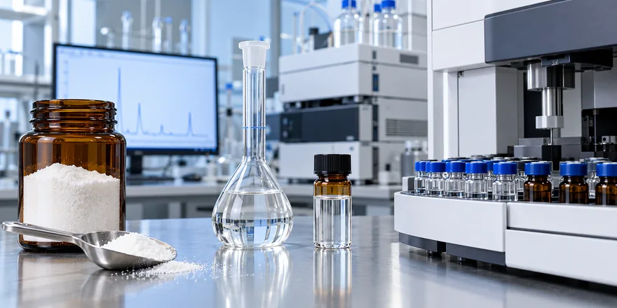 Reduced L-glutathione powder, clear test solution and HPLC quality control