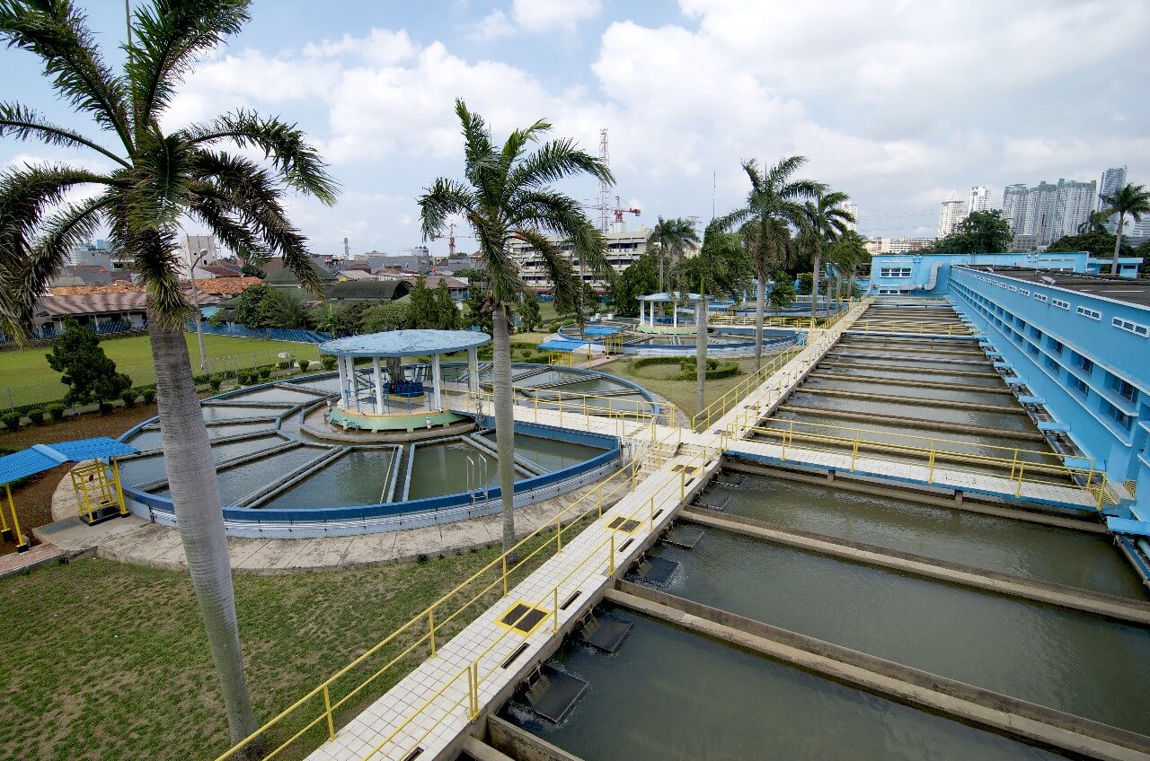 Water treatment plant in Jakarta Indonesia