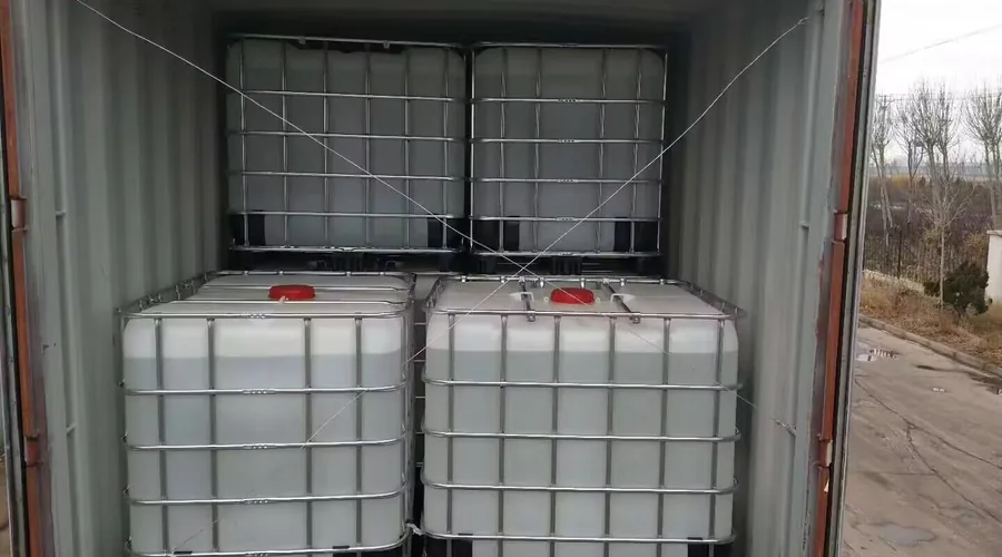 N-Methyl-2-pyrrolidone NMP packed in IBC totes for container loading and bulk export
